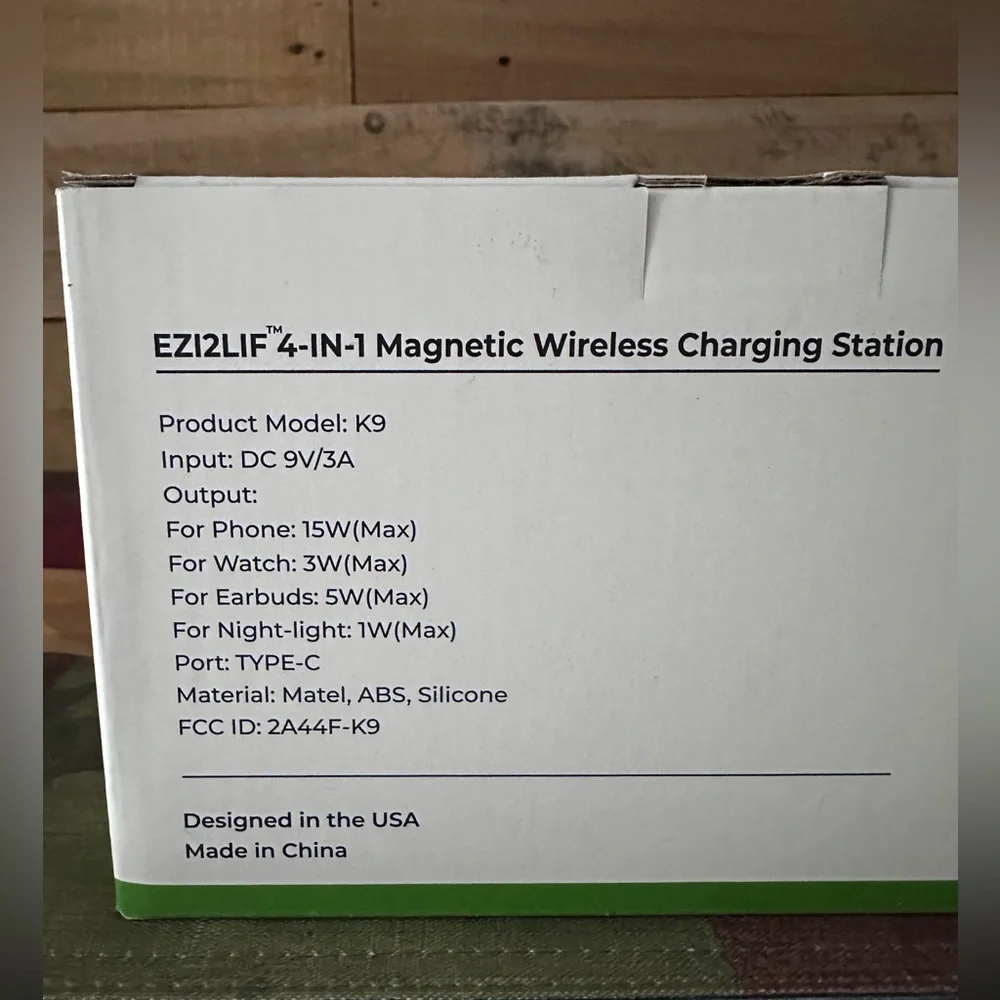 EZ2LIF 4-in-1 Magnetic Wireless Charging Station-iPhone 12 & Higher Watch/Airpod
